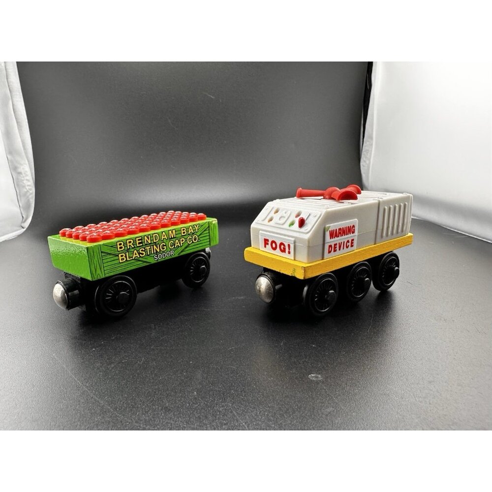 Thomas The Train Wooden Railway Brendan Blasting Cap‎ Fog Horn Car Vtg 2003 READ